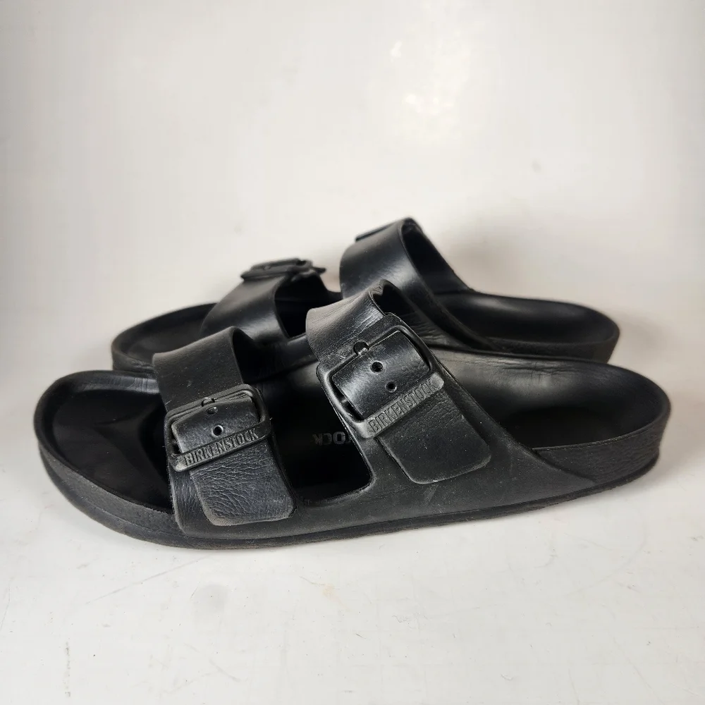 BIRKENSTOCK Women's Arizona Essentials Sandals 38 / 7 Black Slide Beachy Shoes - Picture 3 of 8